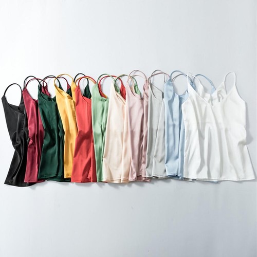 Damen satin unterhemd - satin,