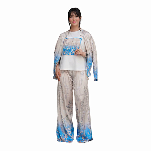 Damen teiliges seiden set - damen, seiden-set