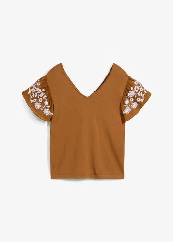 Stricktop mit seidenanteil - mit,