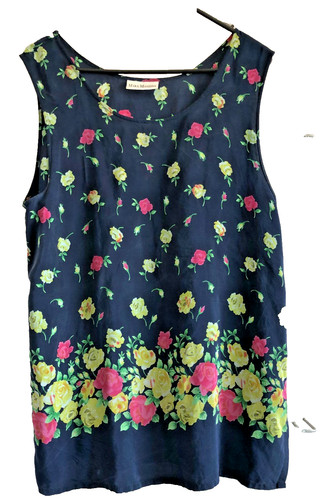 Mara manzona seidencrepe top - l,