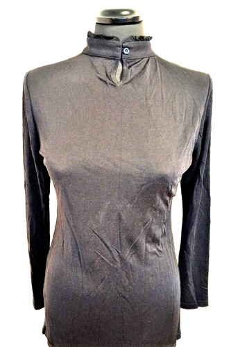 Jersey damen hemd schwarz - jersey,