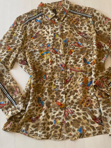Marc cain seidenbluse - gr., 42
